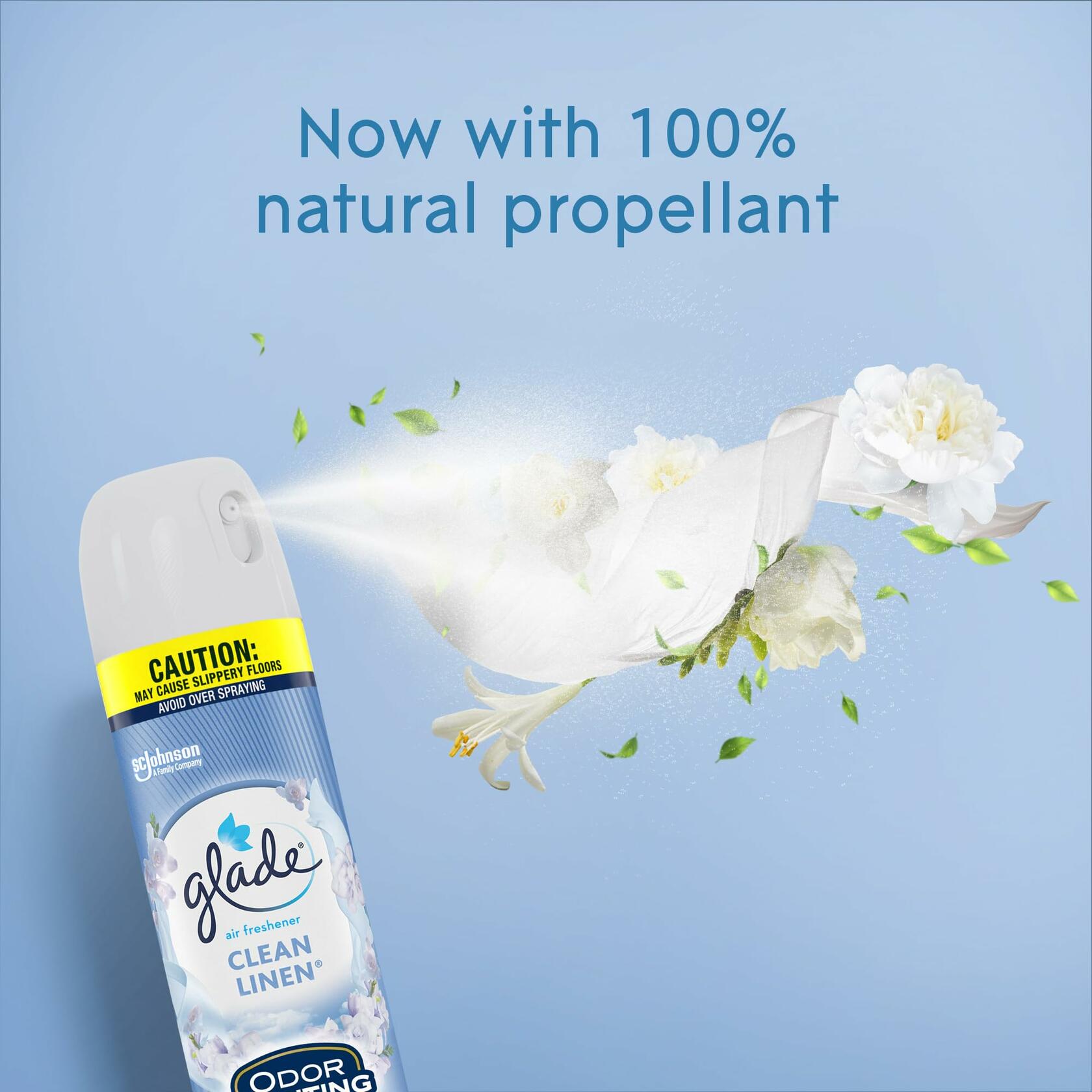 Glade Air Freshener Odor Fighting Room Spray Clean Linen 8.3 Oz 2 Pack