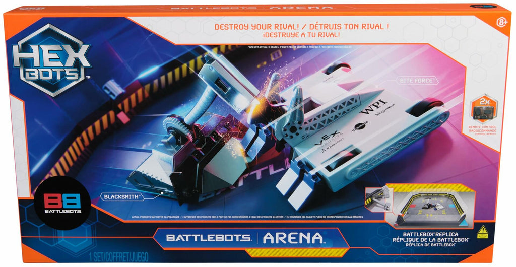 HEX BOTS BattleBots Arena Bite Force & Blacksmith Remote Control Robot Toy