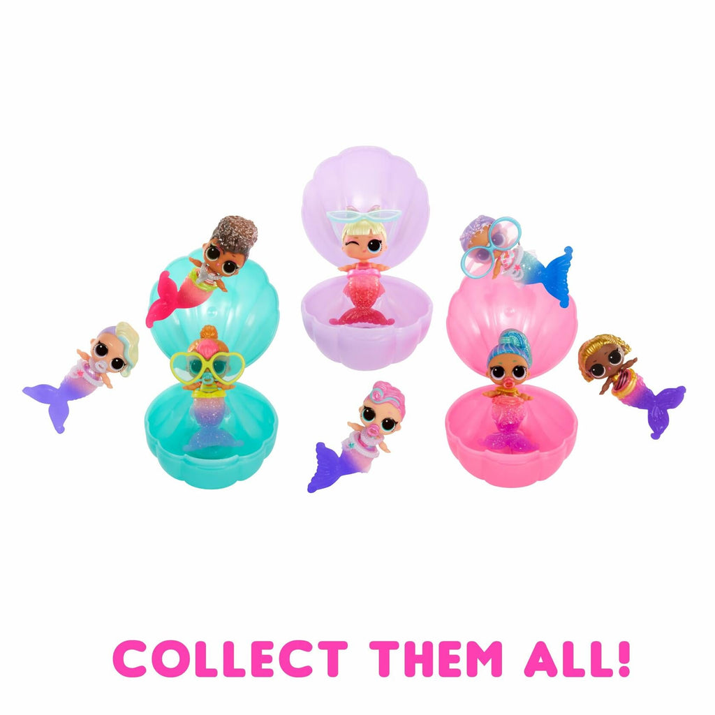 LOL Surprise Mermaids Baby Sisters Color Change Tail 8 Dolls Set