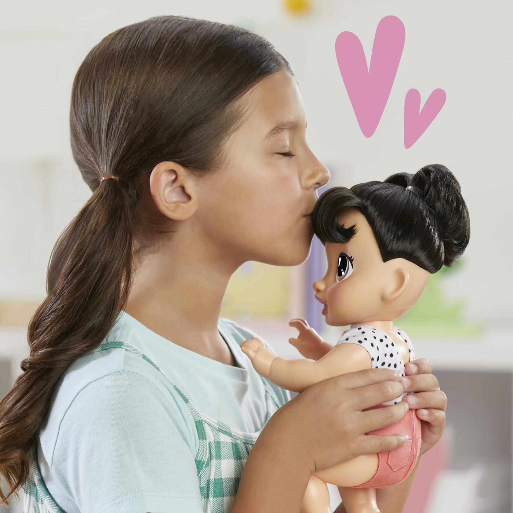 Baby Alive Crawl 'n Play Katie Kat Doll Black Hair 10.75in Electronic Toy