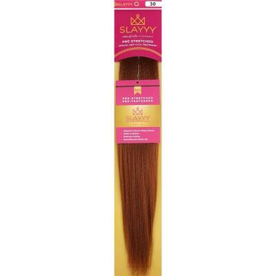 Slayyy Pre-Stretched Braids Shade 30 Spice Auburn 32in Hair Extensions 3oz