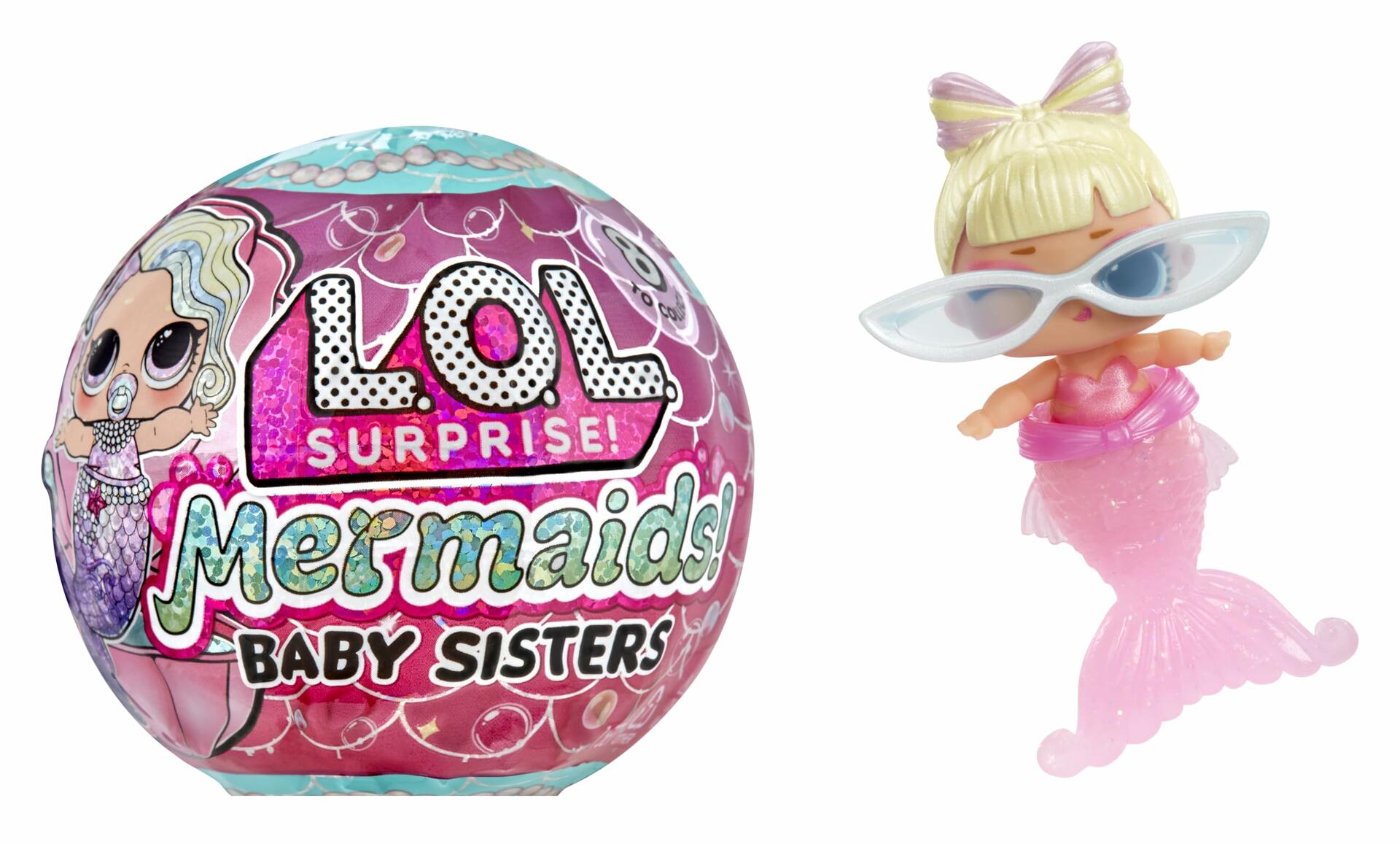 LOL Surprise Mermaids Baby Sisters Color Change Tail 8 Dolls Set