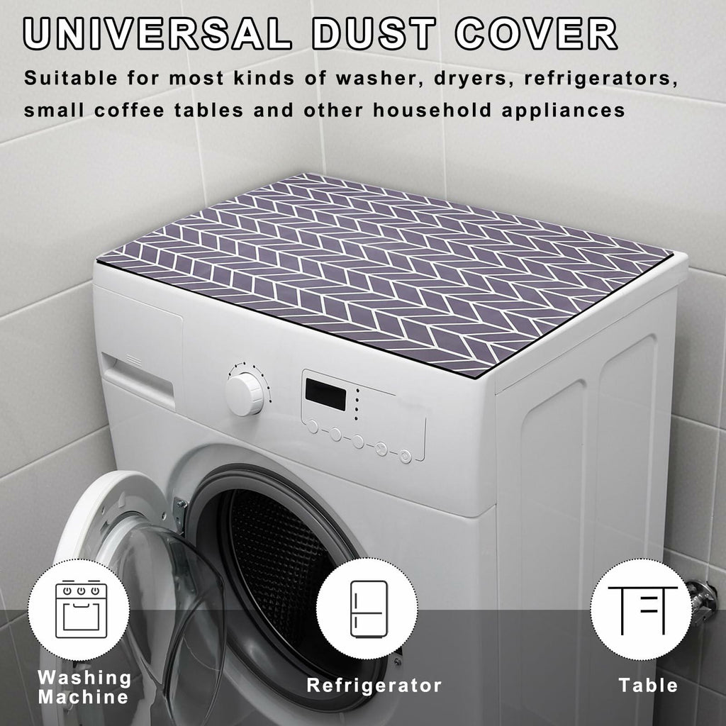 2PCS Washer Dryer Top Covers Non-slip Dust-proof 25.6x23.6''