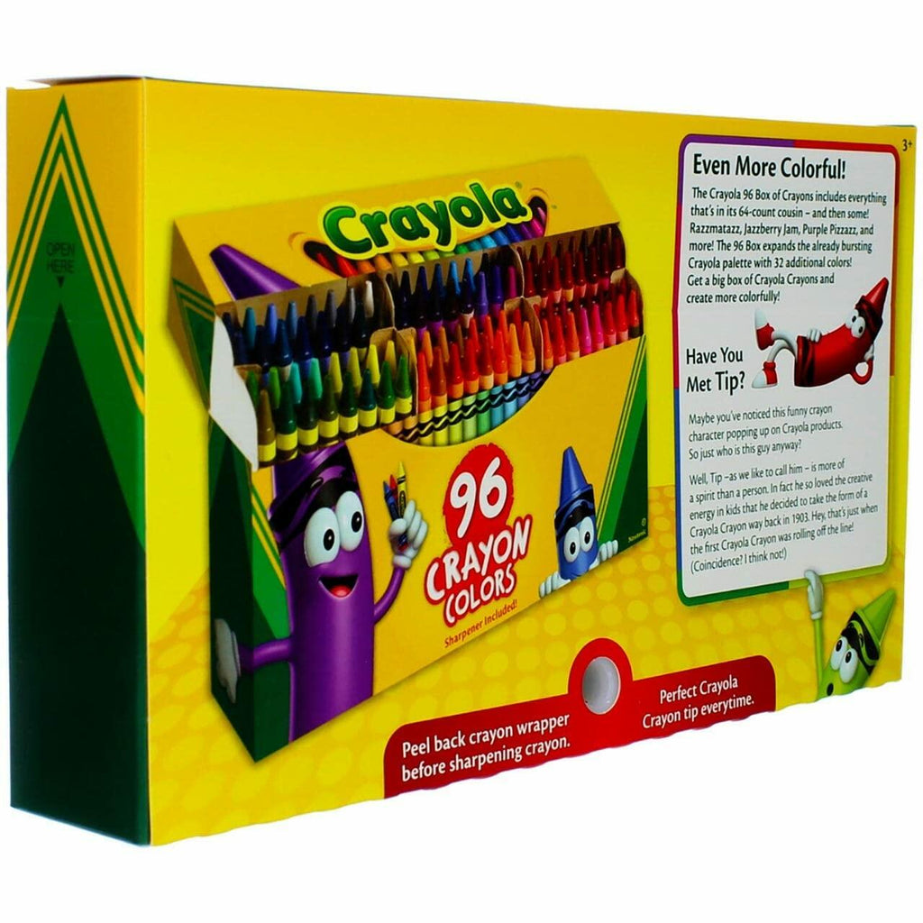 [Like New] Crayola Classic Color Crayons Flip-Top Pack with Sharpener 96 Count Assorted