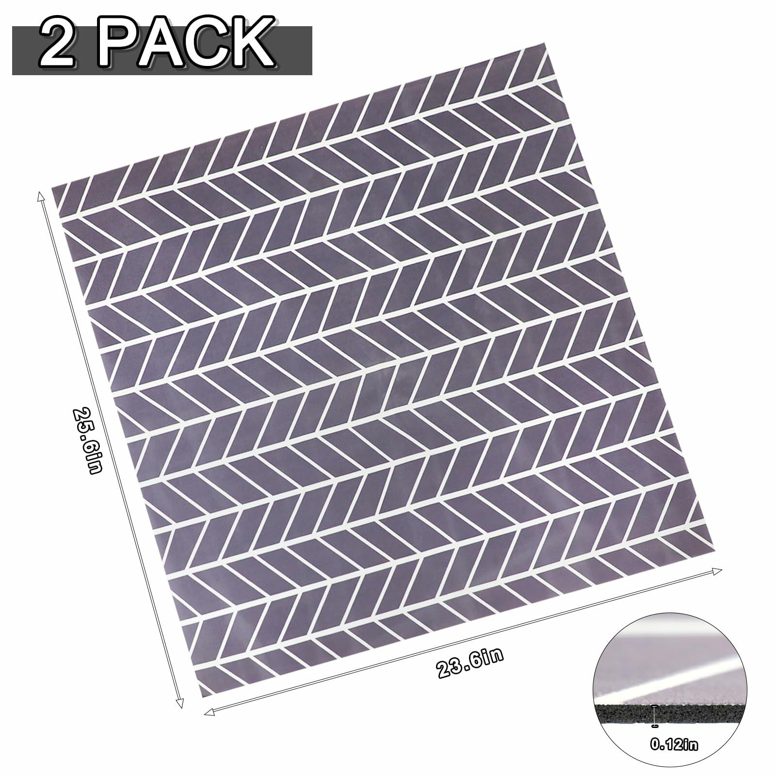 2PCS Washer Dryer Top Covers Non-slip Dust-proof 25.6x23.6''