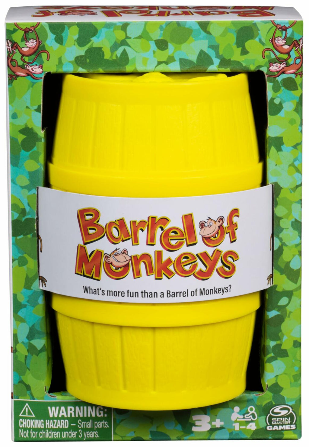 Spin Master Barrel of Monkeys Game Retro Linking Fun Preschool Family Multicolor