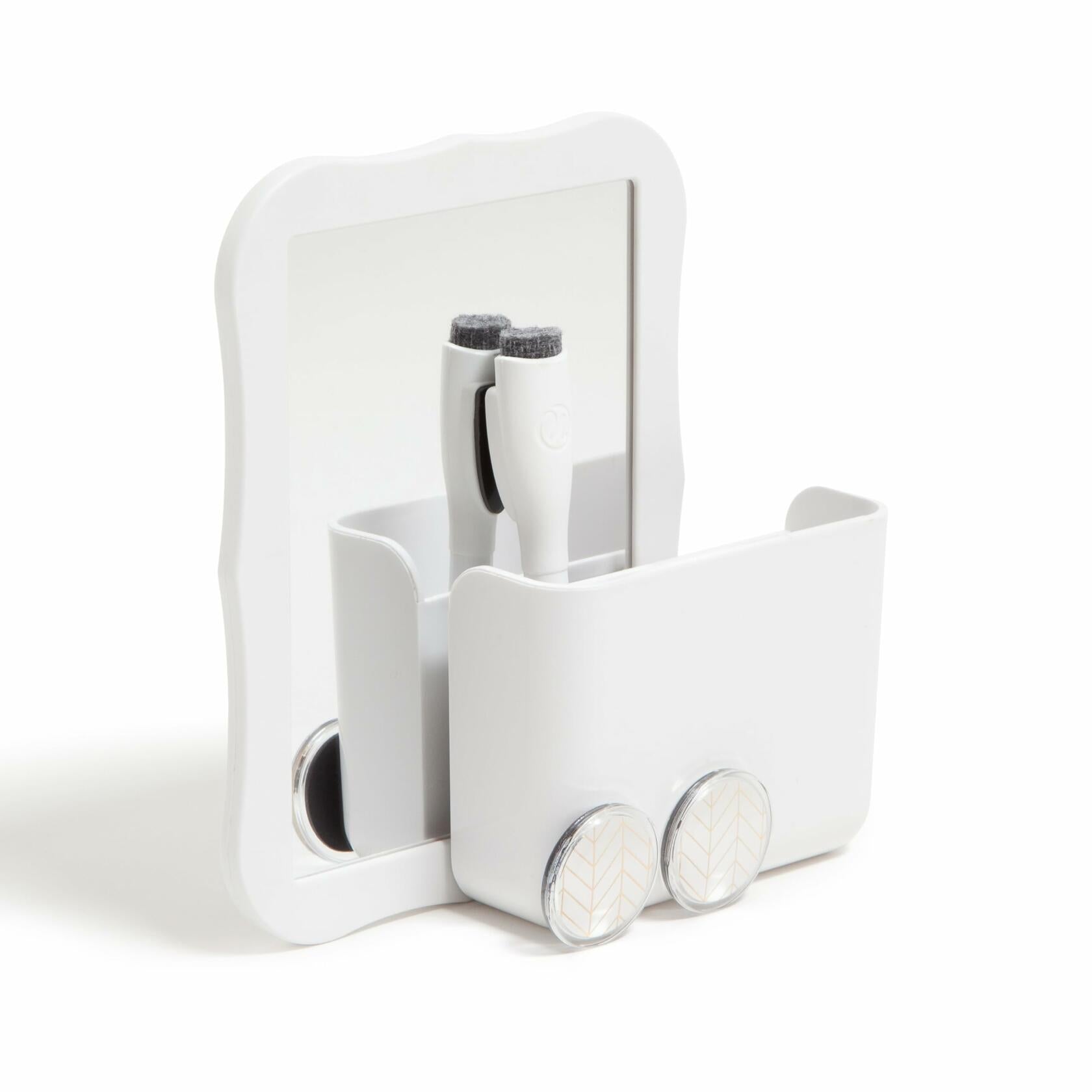 U Brands Magnetic Locker Accessory Kit White Set of 5 Organizer