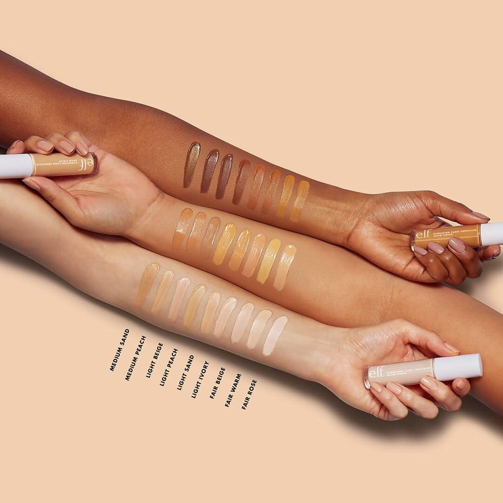 e.l.f. Hydrating Camo Concealer Full-Coverage Satin Finish Light Ivory 0.2oz
