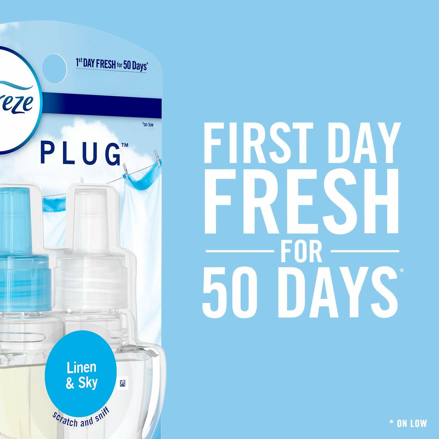 Febreze Plug Dual Refill Southern Lilac Mornings Scent 0.87fl oz 2 Pack Beige