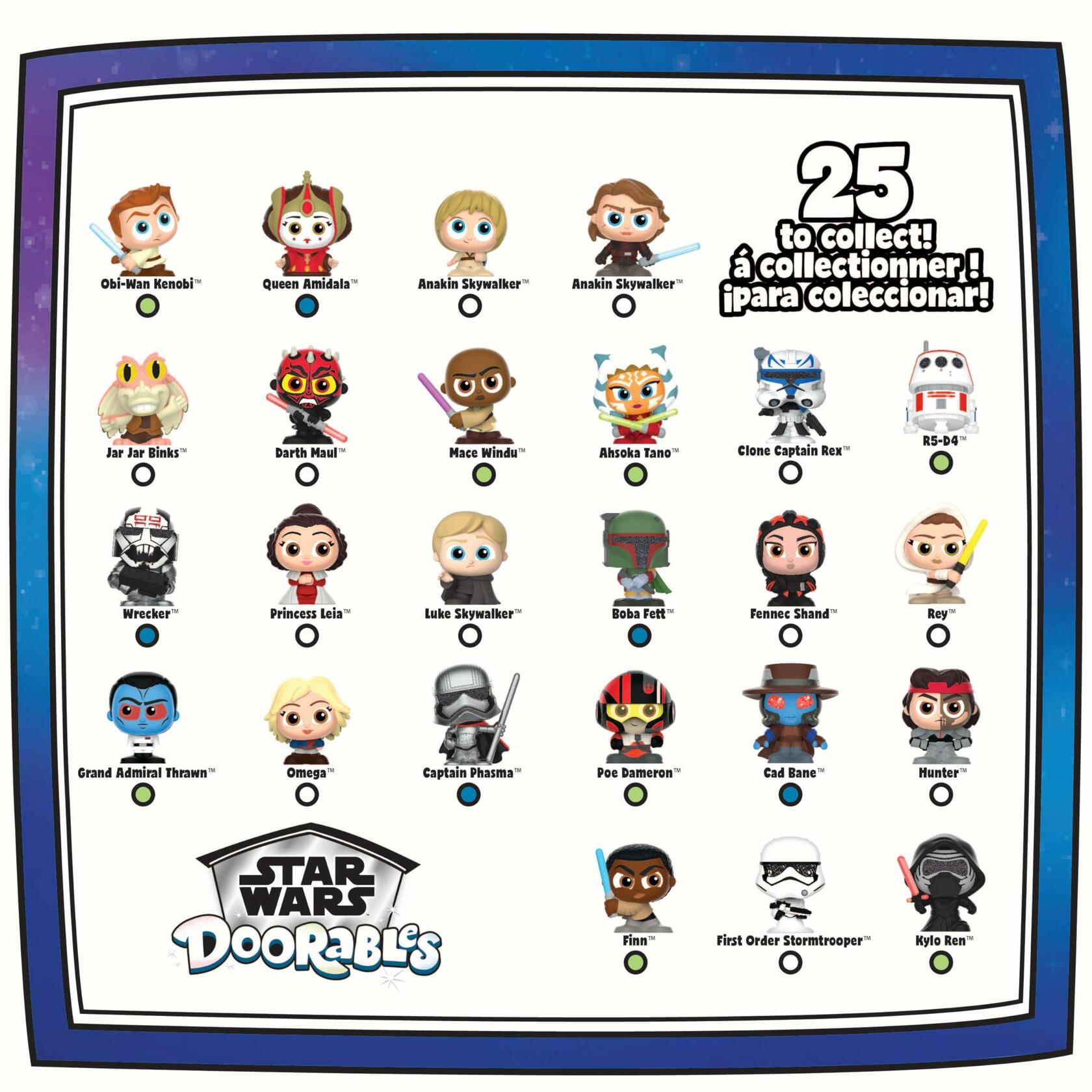 Star Wars Doorables Galaxy Peek Series 2 1.5-inch Surprise Collectible Figures