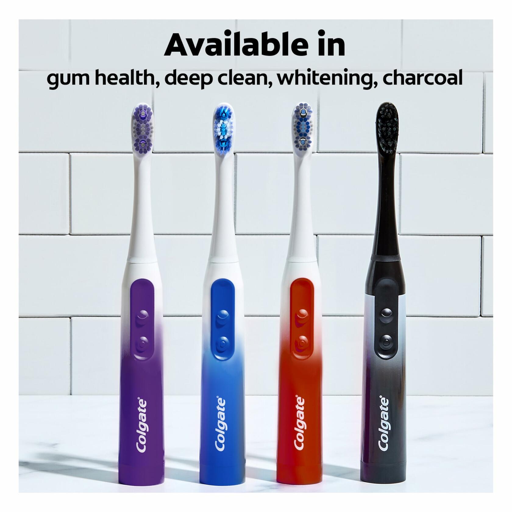 Colgate 360 Power Charcoal Battery Toothbrush Black 1 Pack