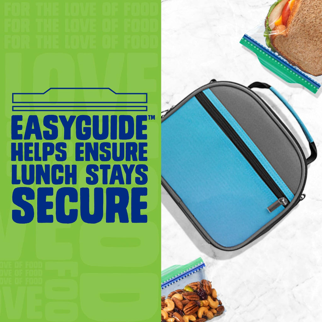 Ziploc Sandwich & Snack Bags EasyGuide Grip 'n Seal 150 Bags