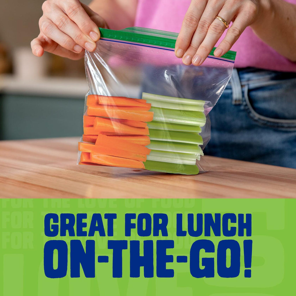 Ziploc Sandwich & Snack Bags EasyGuide Grip 'n Seal 150 Bags