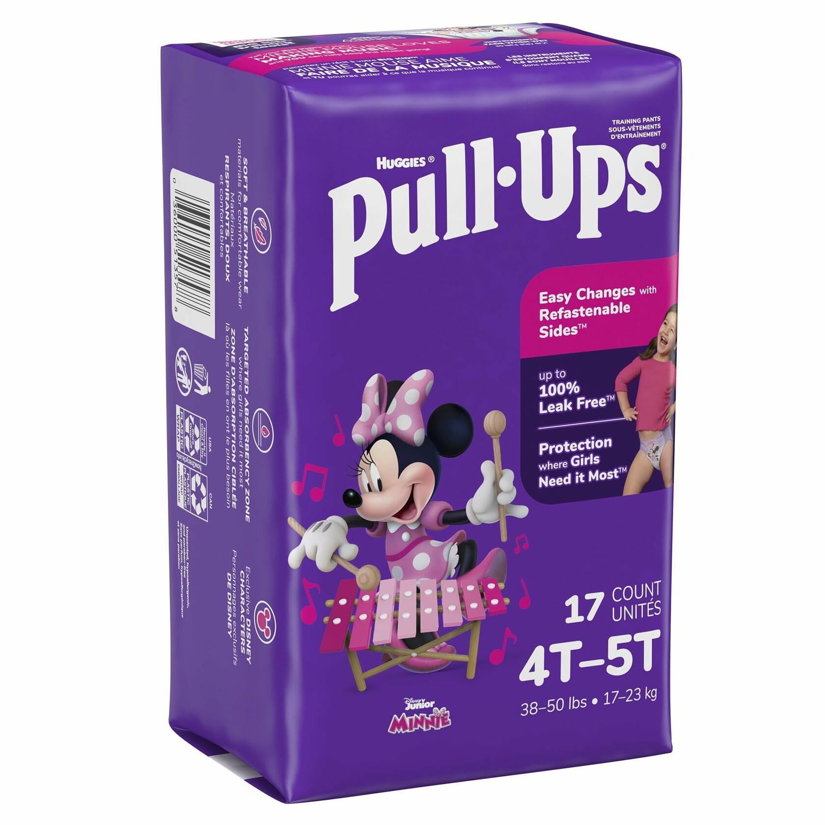 [Like New] Kimberly-Clark PullUps Toddler Training Pants Minnie Mouse Kid Design 68 Ct 4-5T