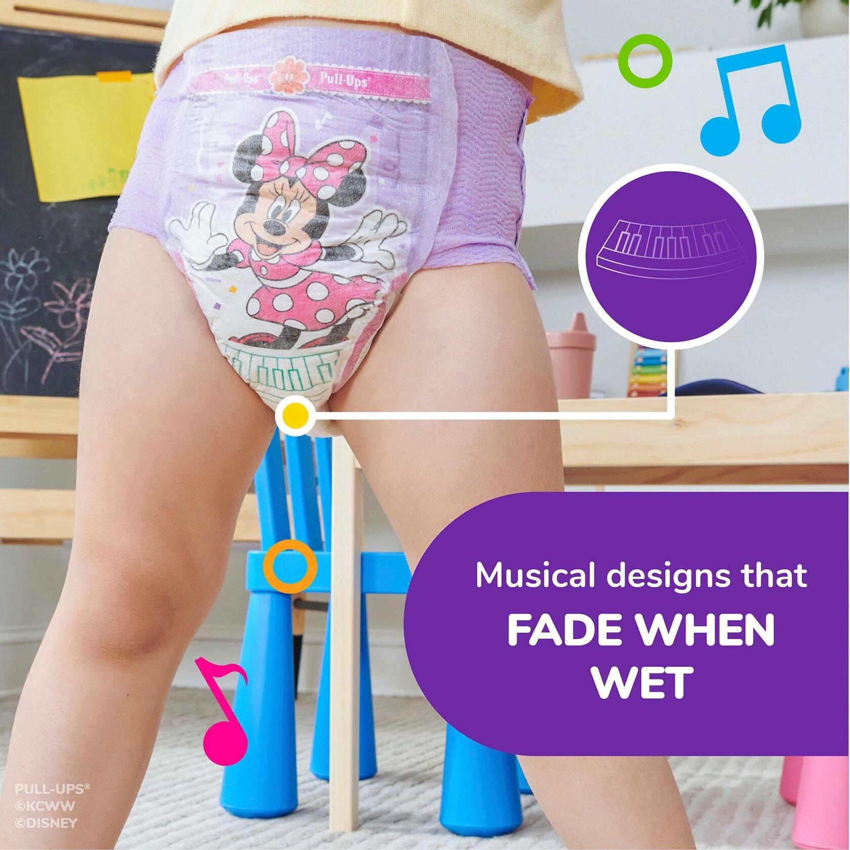 [Like New] Kimberly-Clark PullUps Toddler Training Pants Minnie Mouse Kid Design 68 Ct 4-5T