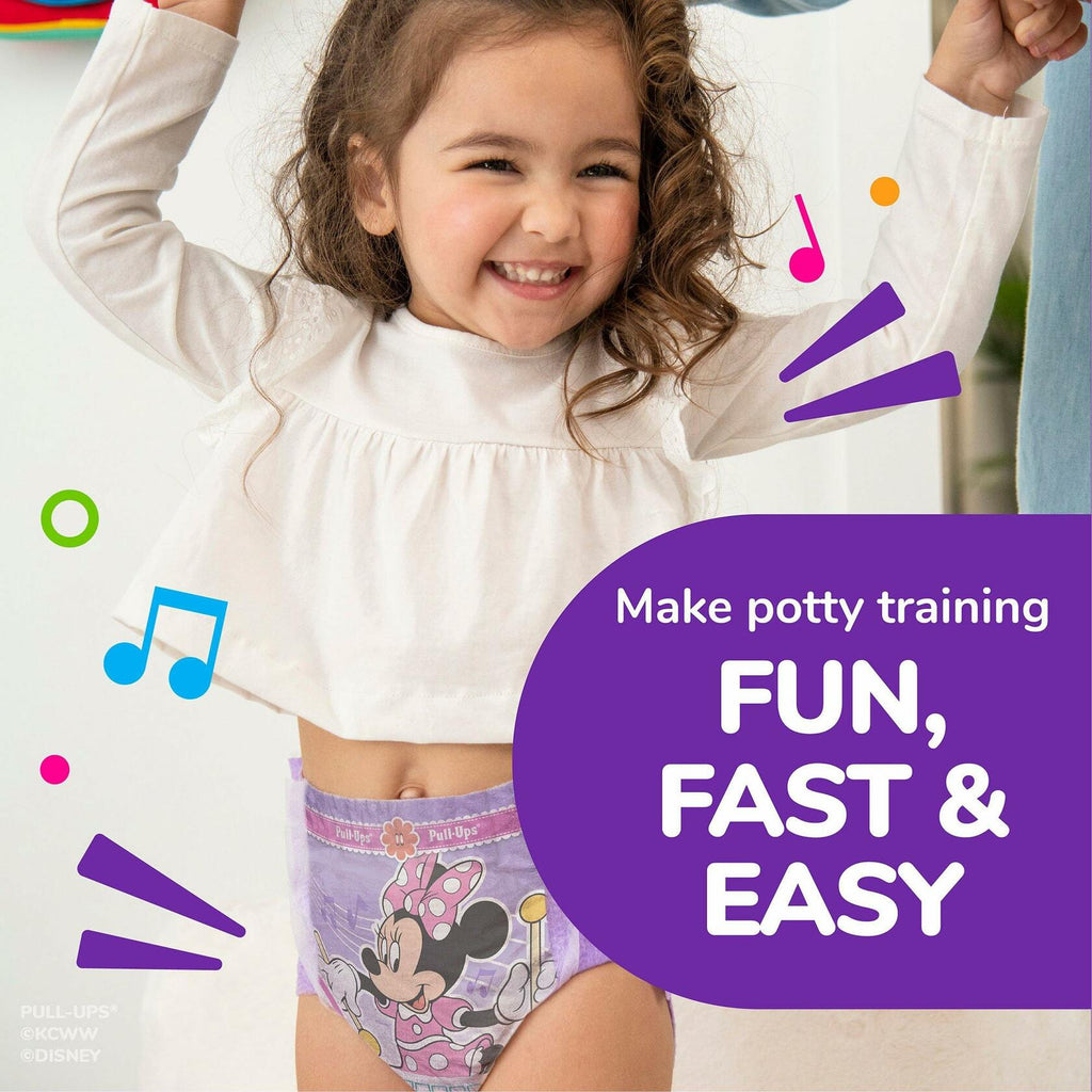 [Like New] Kimberly-Clark PullUps Toddler Training Pants Minnie Mouse Kid Design 68 Ct 4-5T