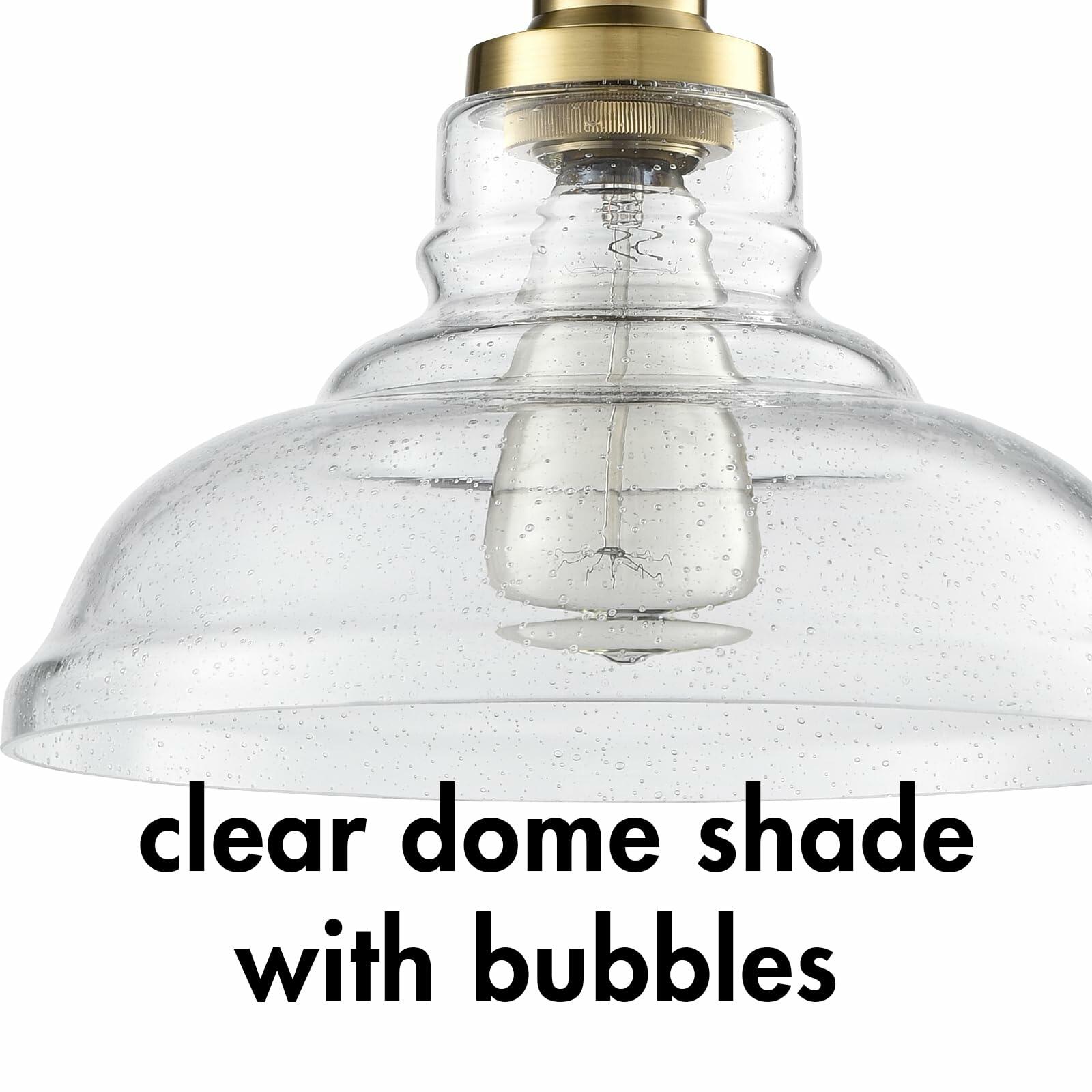 [Like New] CLAXY Ecopower Edison Vintage 1-Light Industrial Pendant Glass Hanging Light
