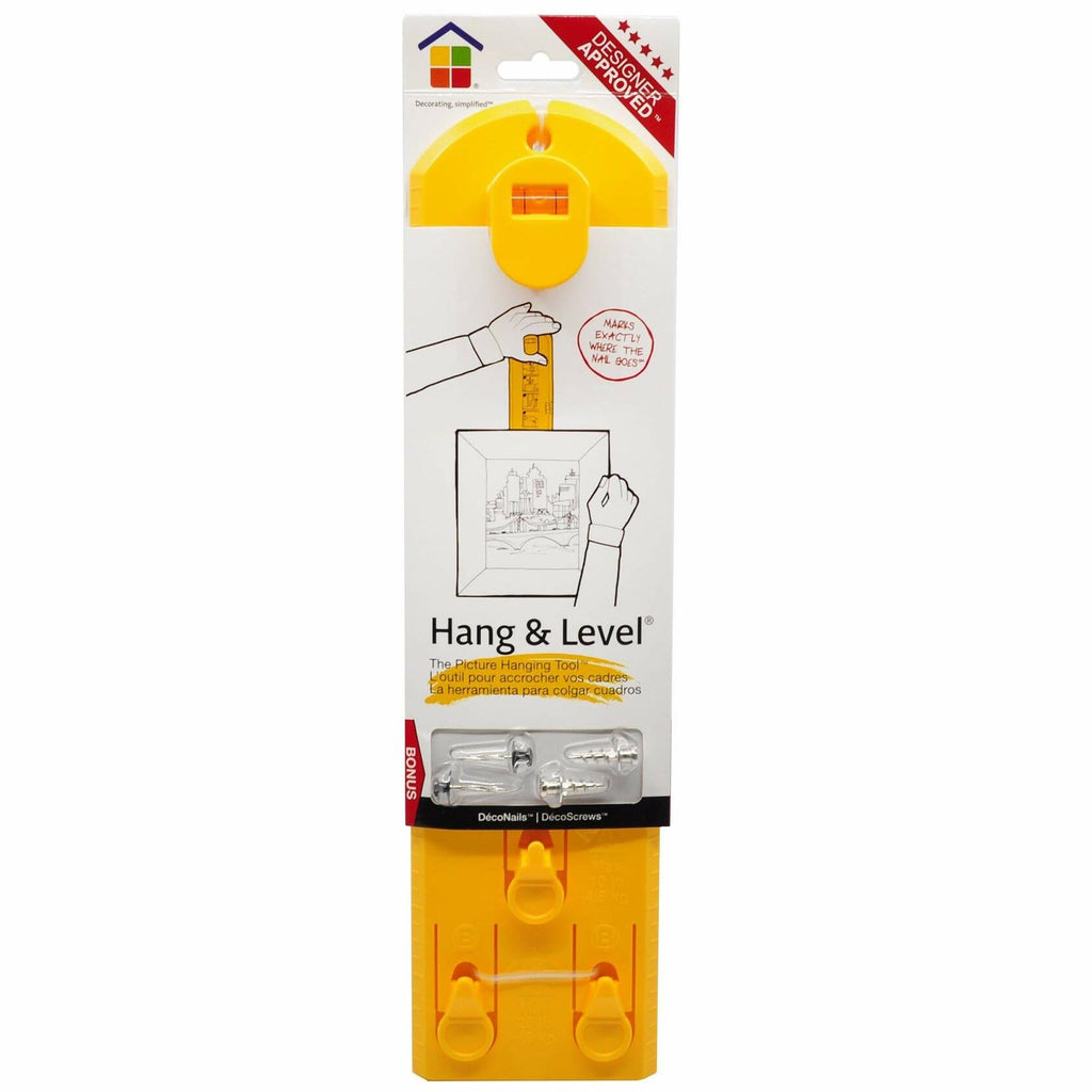 Under The Roof Decorating 100119 Picture Hanging Tool Yellow ABS Material