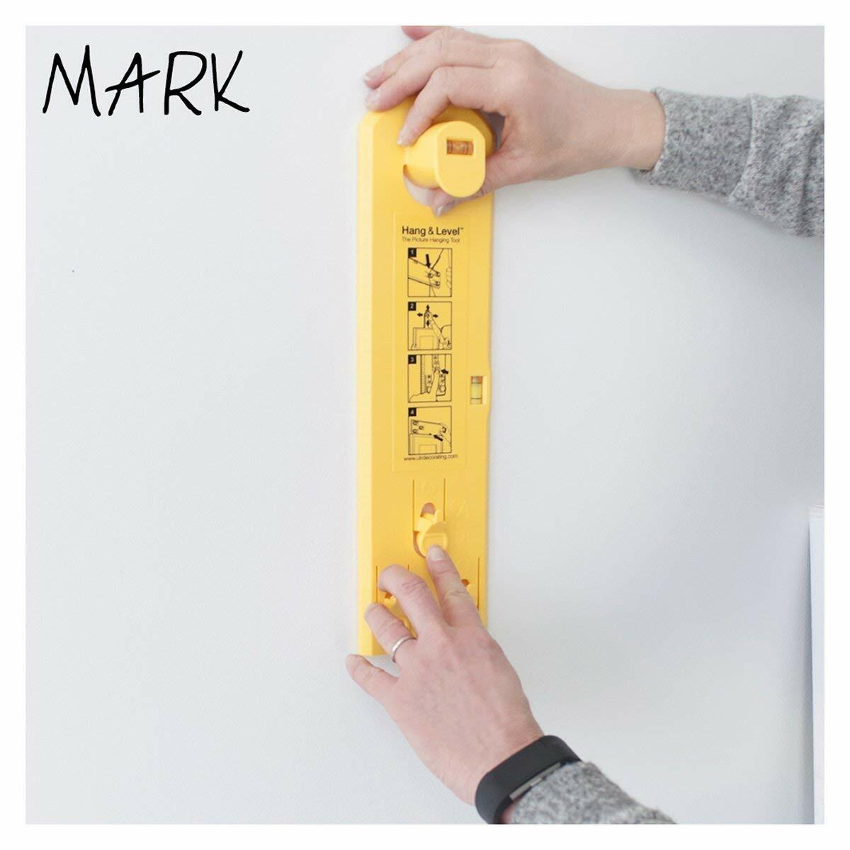 Under The Roof Decorating 100119 Picture Hanging Tool Yellow ABS Material