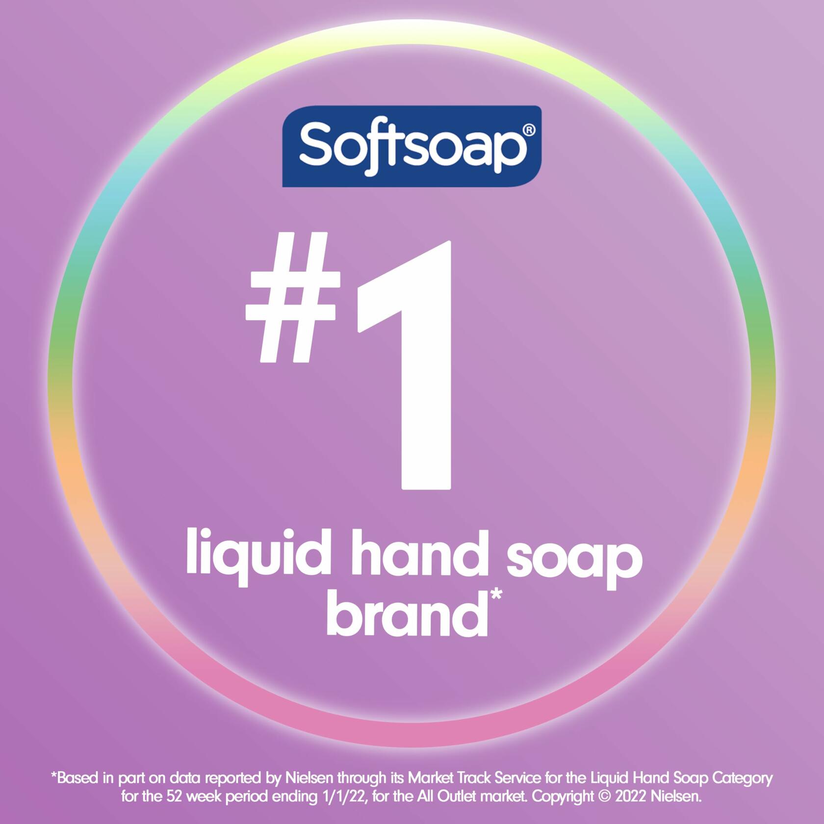 [Like New] Softsoap Antibacterial Liquid Hand Soap Refill White Tea & Berry 50oz Clear
