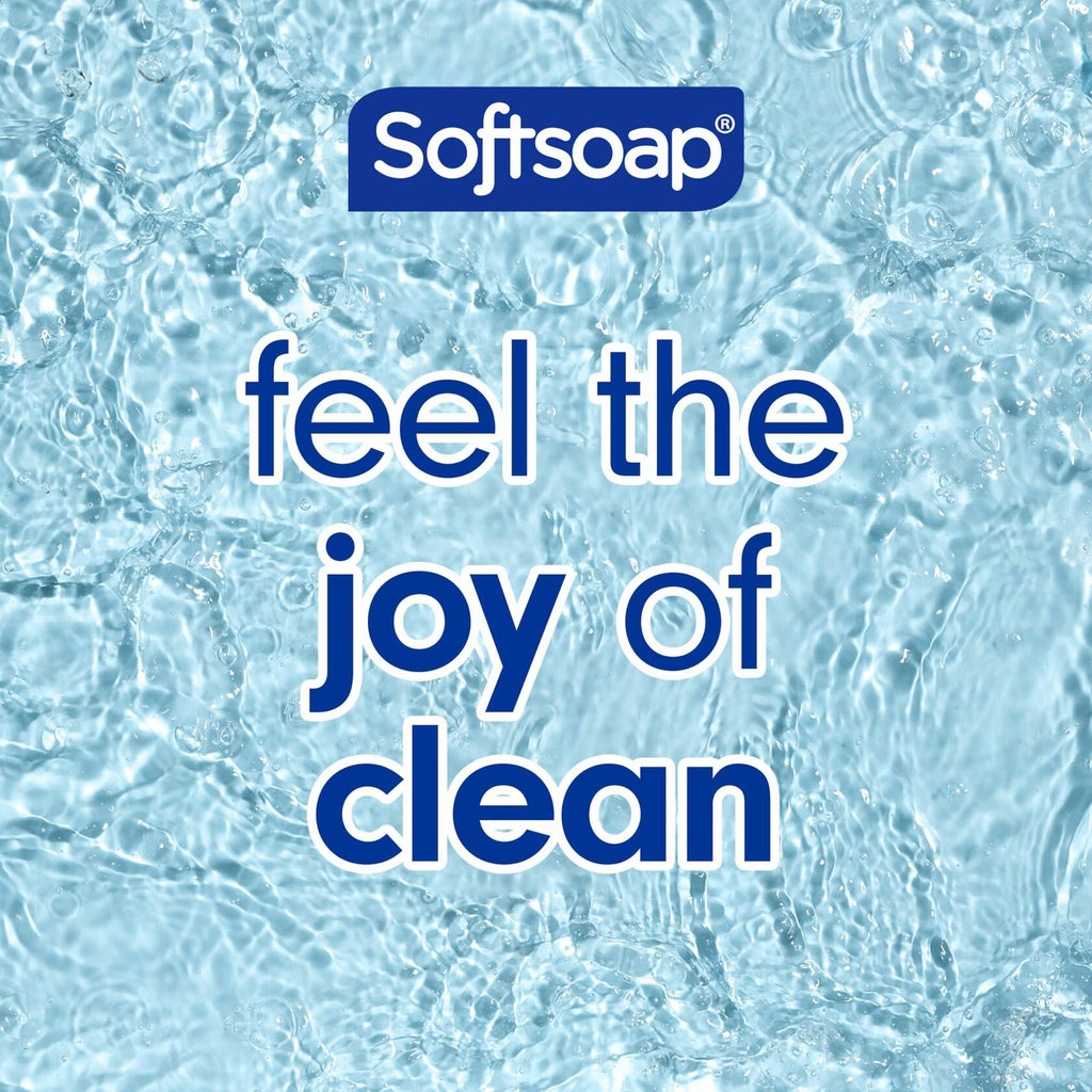 [Like New] Softsoap Antibacterial Liquid Hand Soap Refill White Tea & Berry 50oz Clear