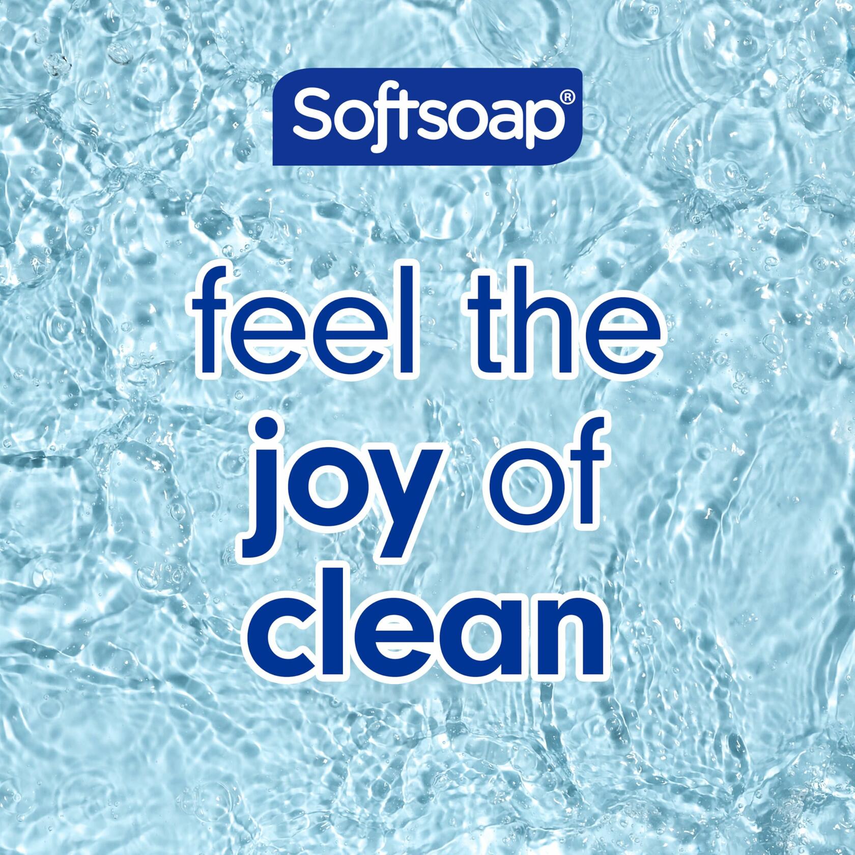 [Like New] Softsoap Antibacterial Liquid Hand Soap Refill White Tea & Berry 50oz Clear