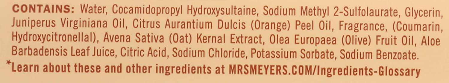 MRS. MEYER'S CLEAN DAY Hand Soap Oat Blossom Biodegradable 12.5 fl oz