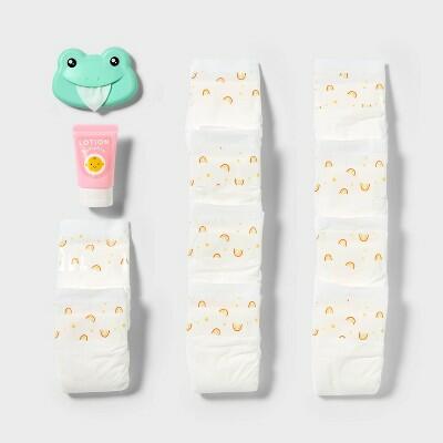 [Like New] Gigglescape Doll Diaper Set 13-Piece Multicolor with Lotion & Toy Wipes