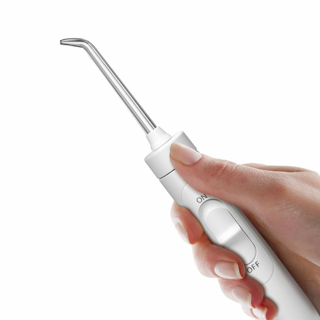 [Like New] Waterpik Evolution Water Flosser White 10 Pressure Settings 6 Tips Case