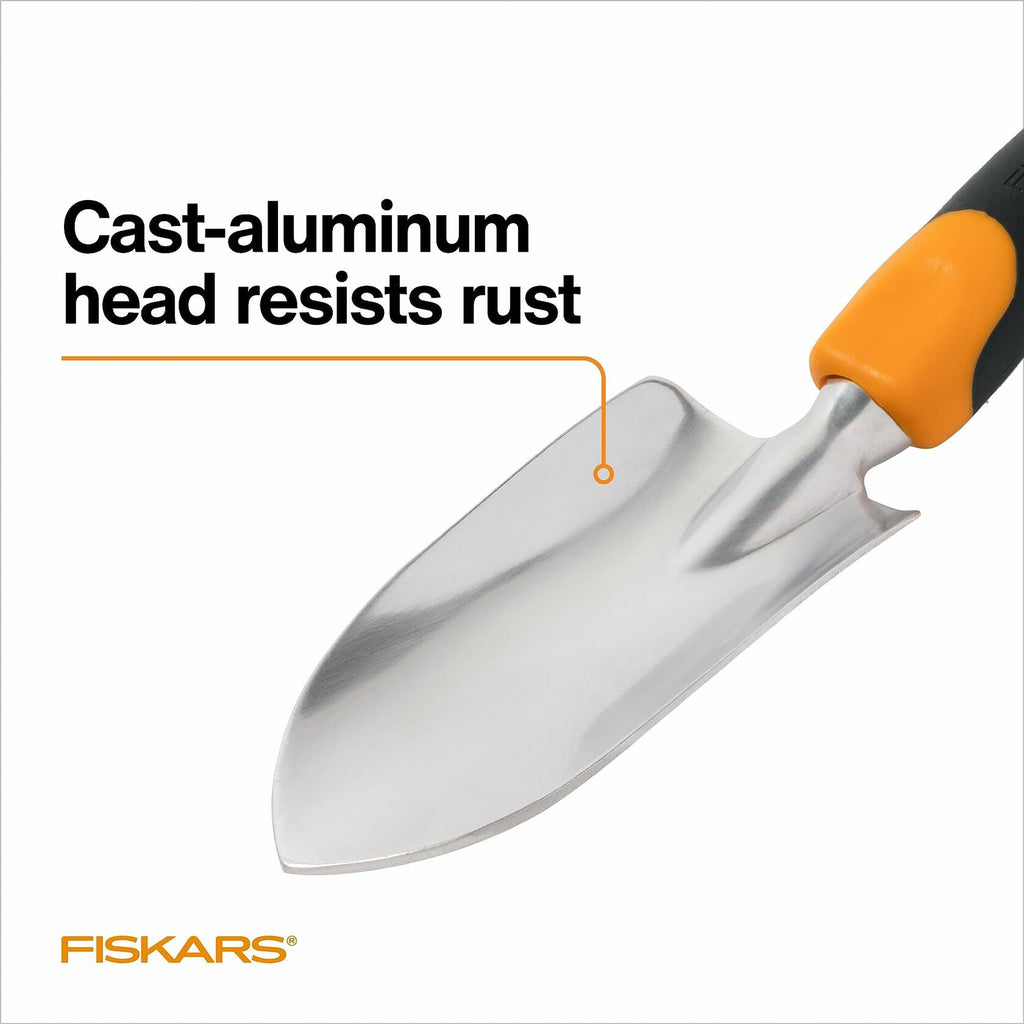 Fiskars Ergo Garden Trowel Heavy Duty Hand Tool with Hanging Hole
