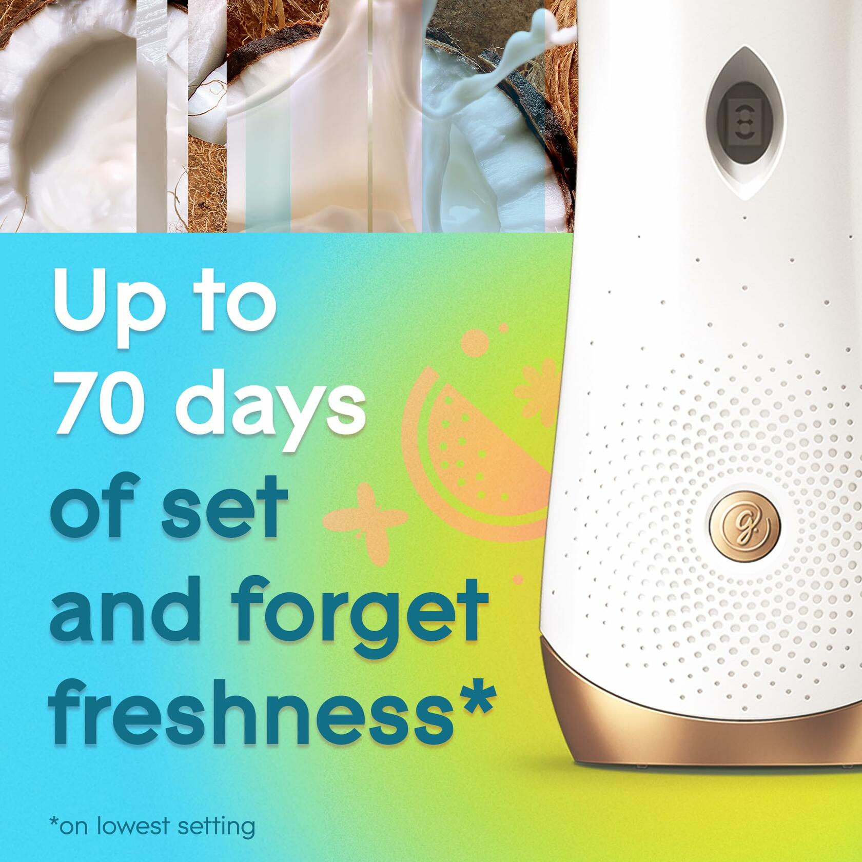 Glade Automatic Spray Refill Cool Coconut Scented Air Freshener 6.2 Oz