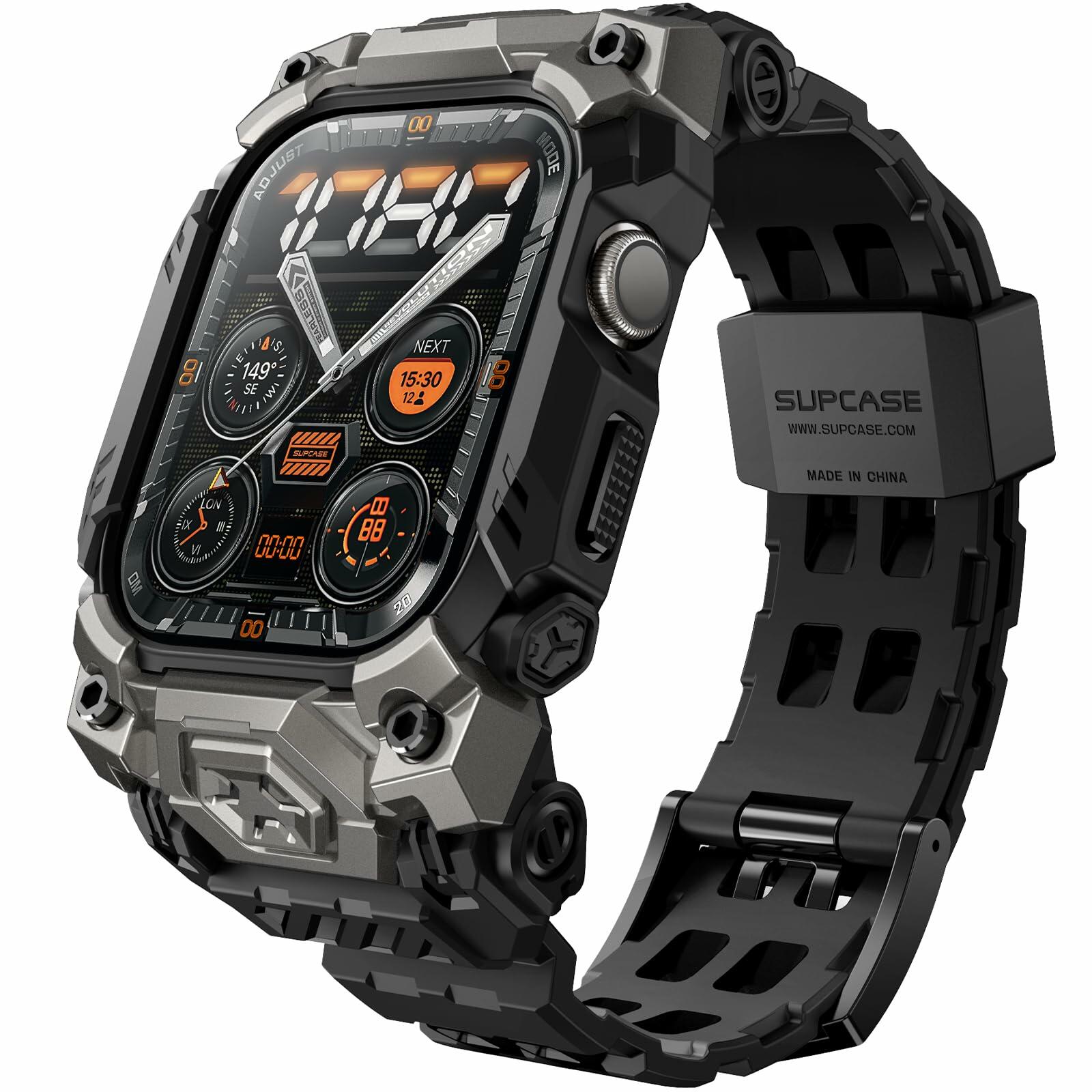 SUPCASE Apple Watch 10 46mm Case Band Rugged Sport Black