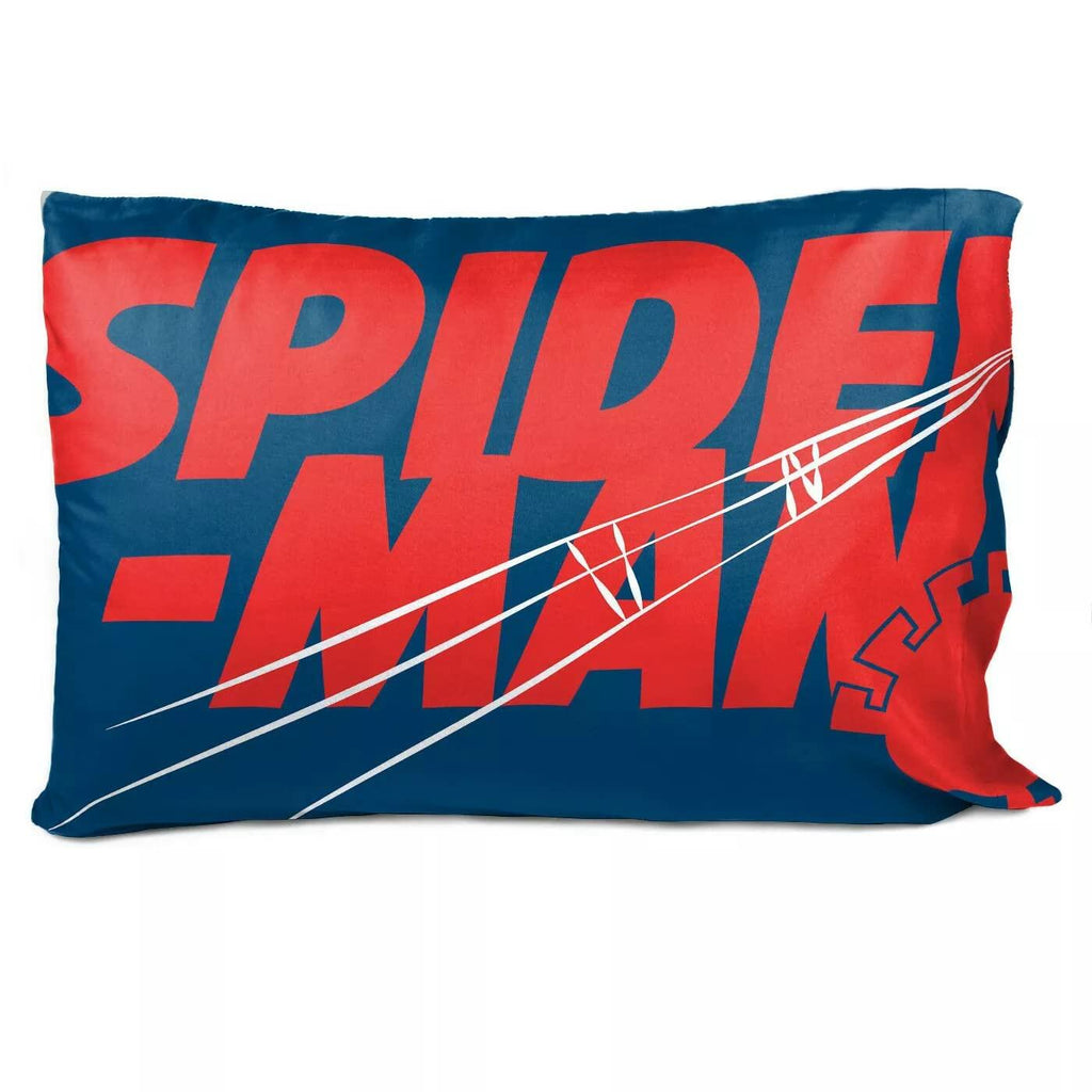 Hasbro Marvel Spiderman Reversible Decorative Pillow Cover Blue 30x20