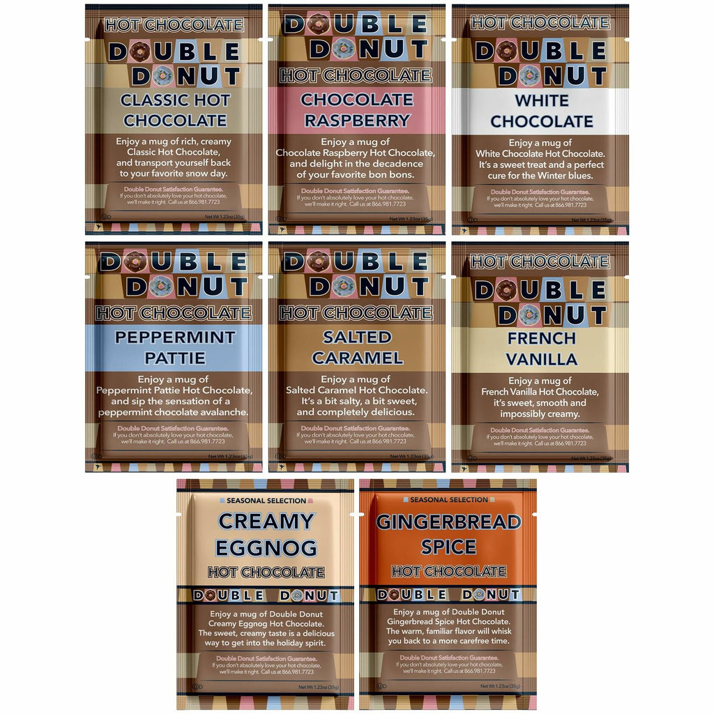 [Like New] BestBy06/26 Double Donut Coffee Flavored Hot Chocolate Variety Pack 18 Ct