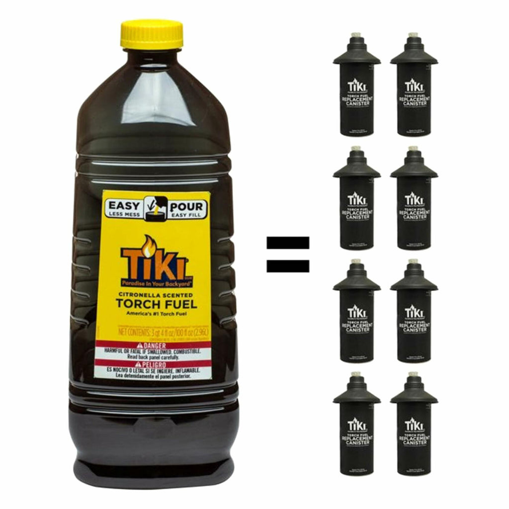 TIKI CITRONELLA Fuel 100 OZ Plastic Torch Fuel Easy Pour System