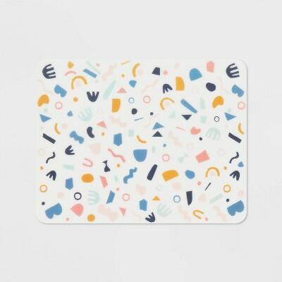 Pillowfort Kids Plastic Placemat 18x14 Multicolor Rectangle Toddler