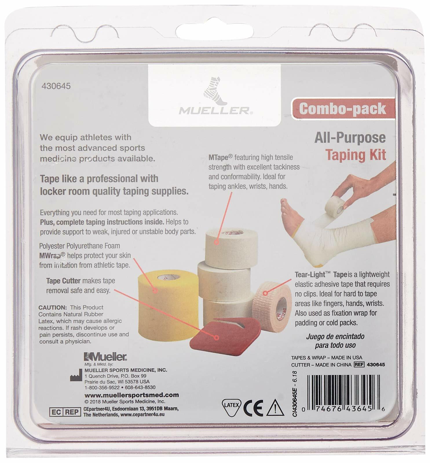 MUELLER Sports Medicine All-Purpose Taping Kit All-In-One Fast Effective