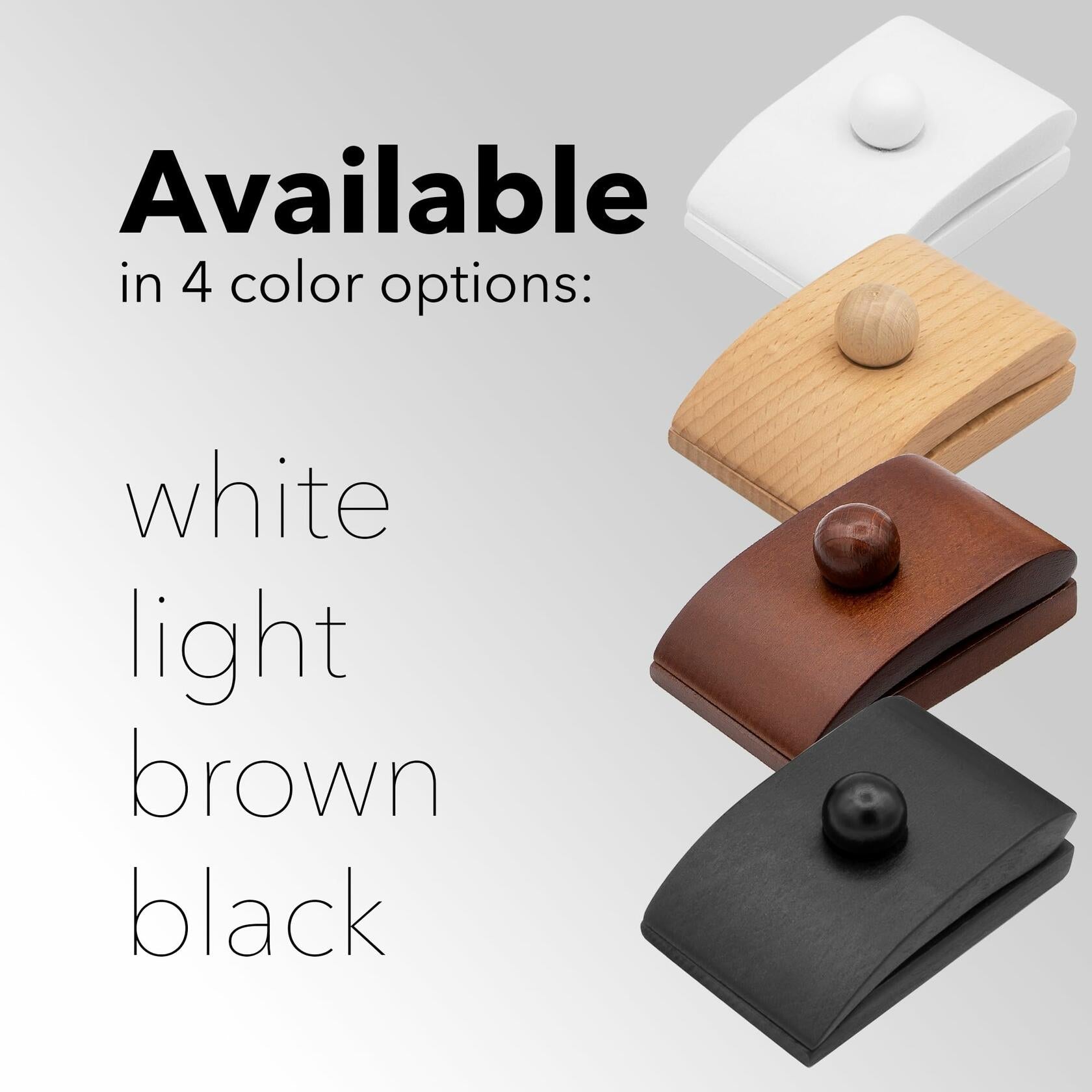 MOCTUS 4 Large Wooden Quilt Hangers for Wall Display Light Color with Hardware