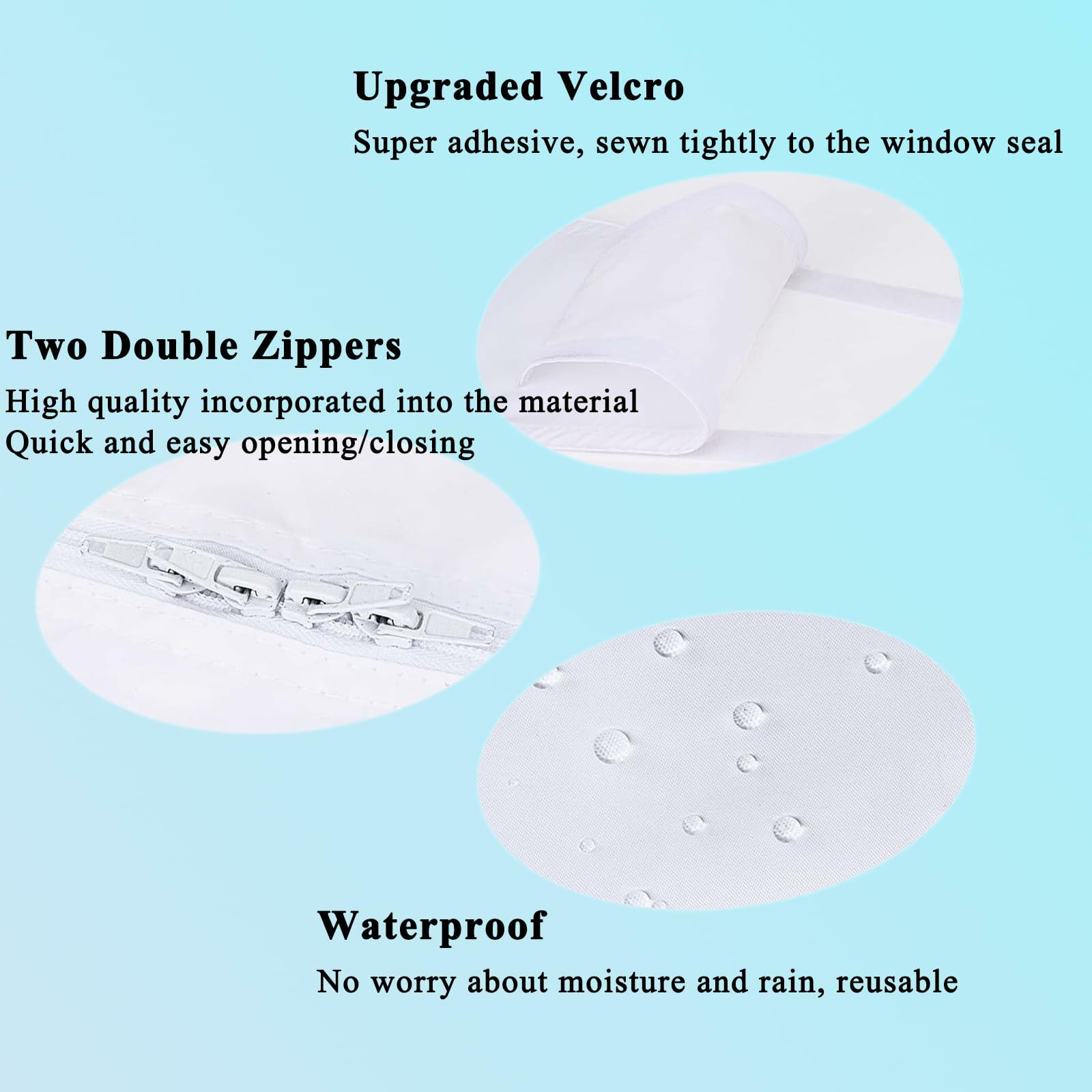 Jyxmor 400CM(157") Window Seal Kit Casement AC Waterproof White-4M