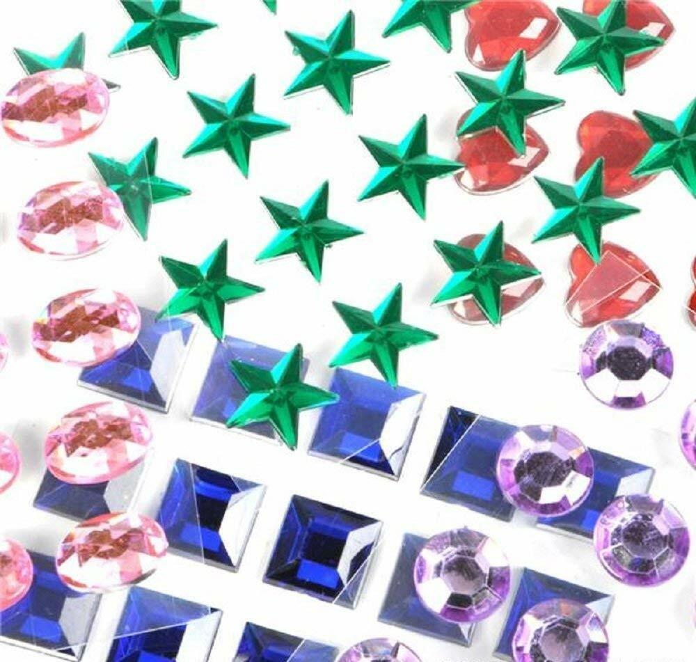 Super Z Outlet Mini Self-Adhesive Back Jewels Multi-Color 500 Pieces