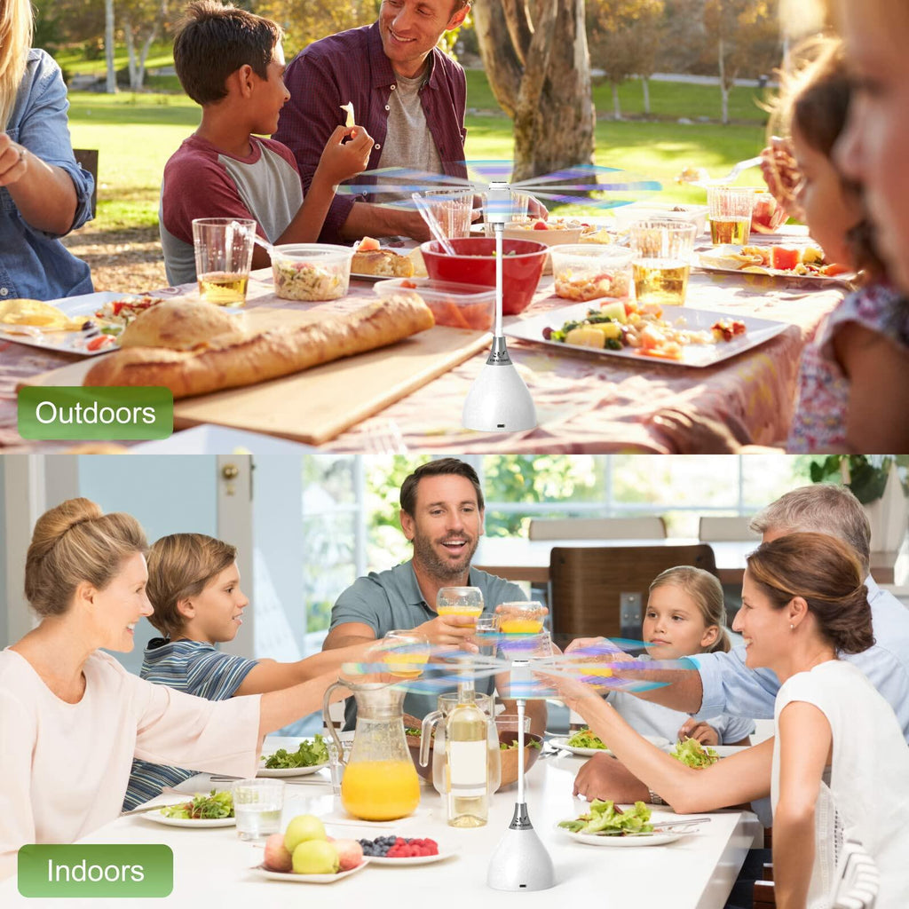 [Like New] TMACTIME Fly Repellent Fan 3 Pack USB Battery Powered Soft Blades White