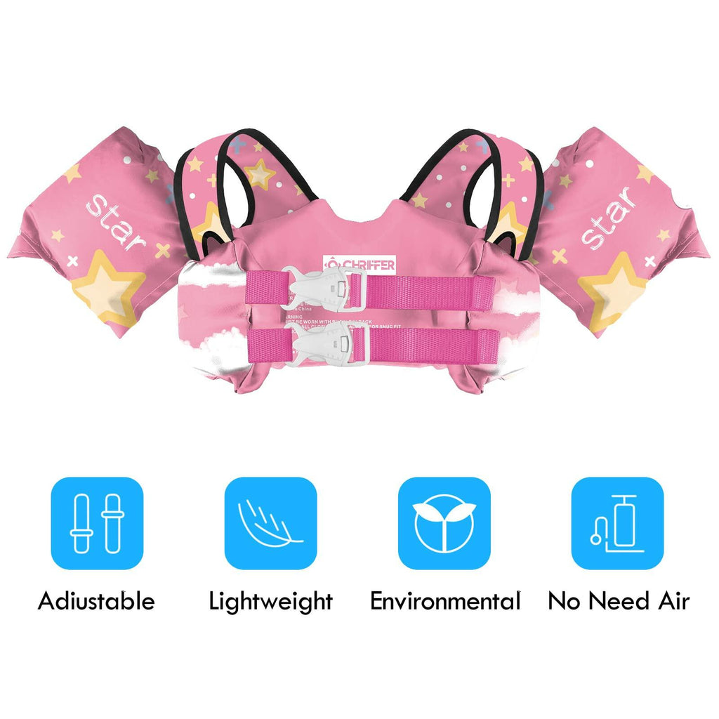 Chriffer Kids Swim Vest Life Jacket Toddler 30-55lbs Size