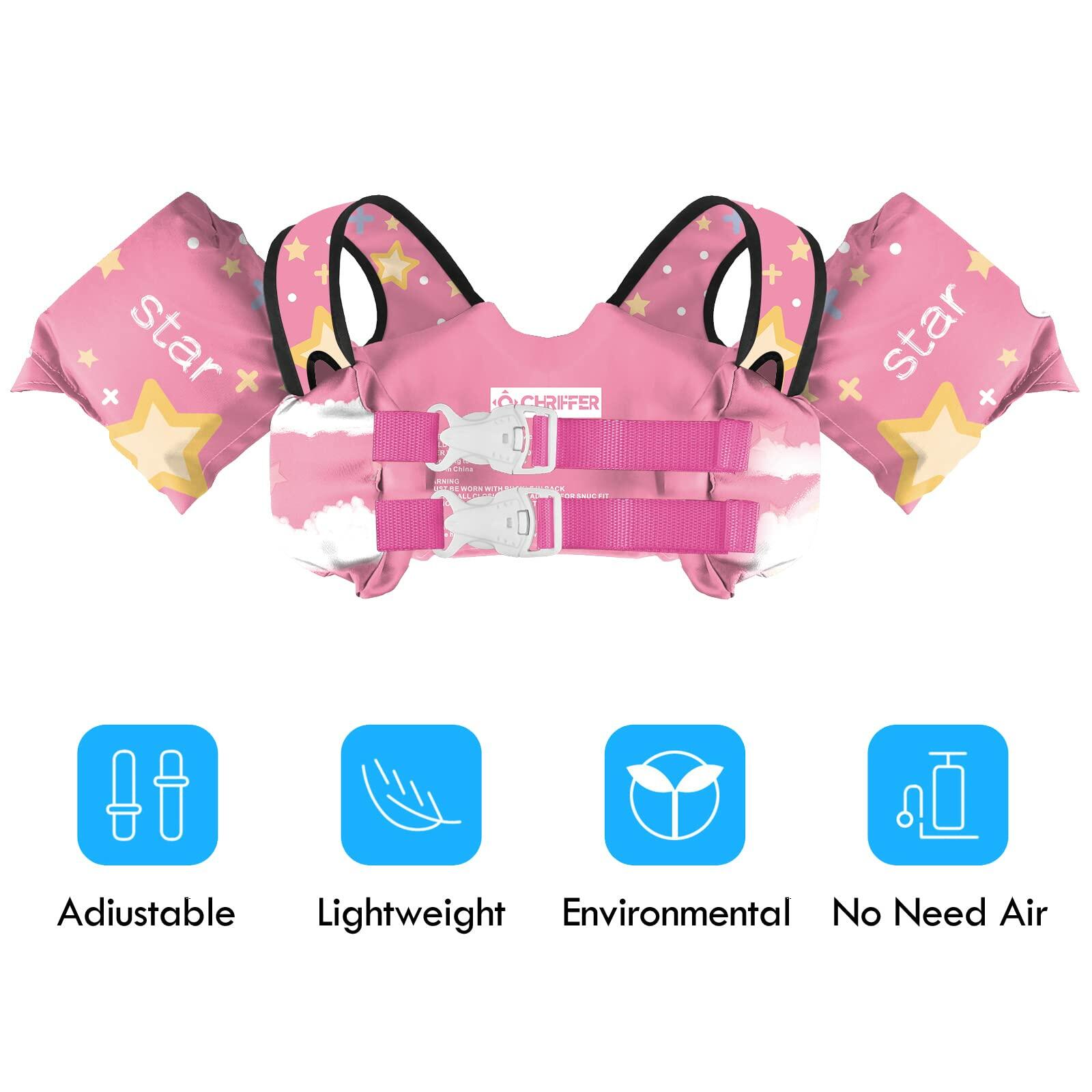 Chriffer Kids Swim Vest Life Jacket Toddler 30-55lbs Size