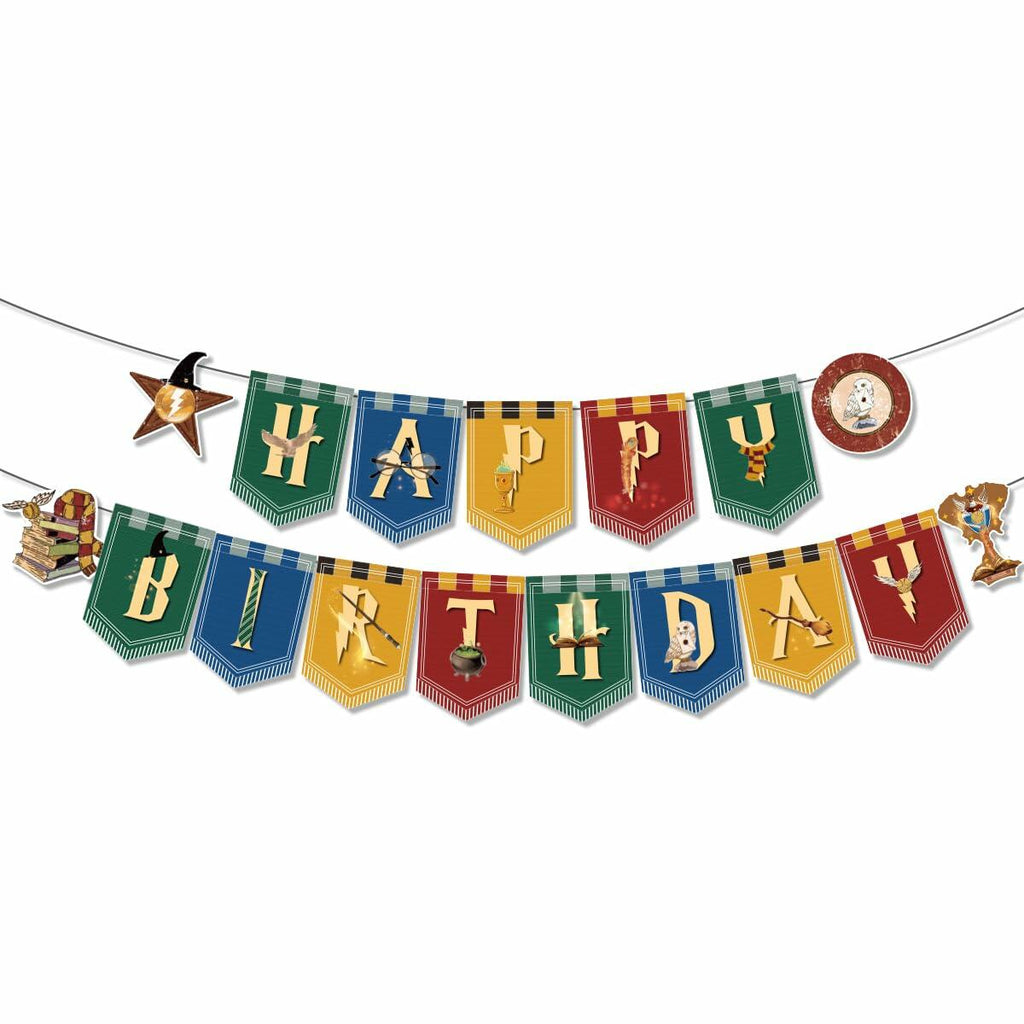 EIFFTER Wizard Birthday Party Decor Supplies Backdrop Balloon Garland White