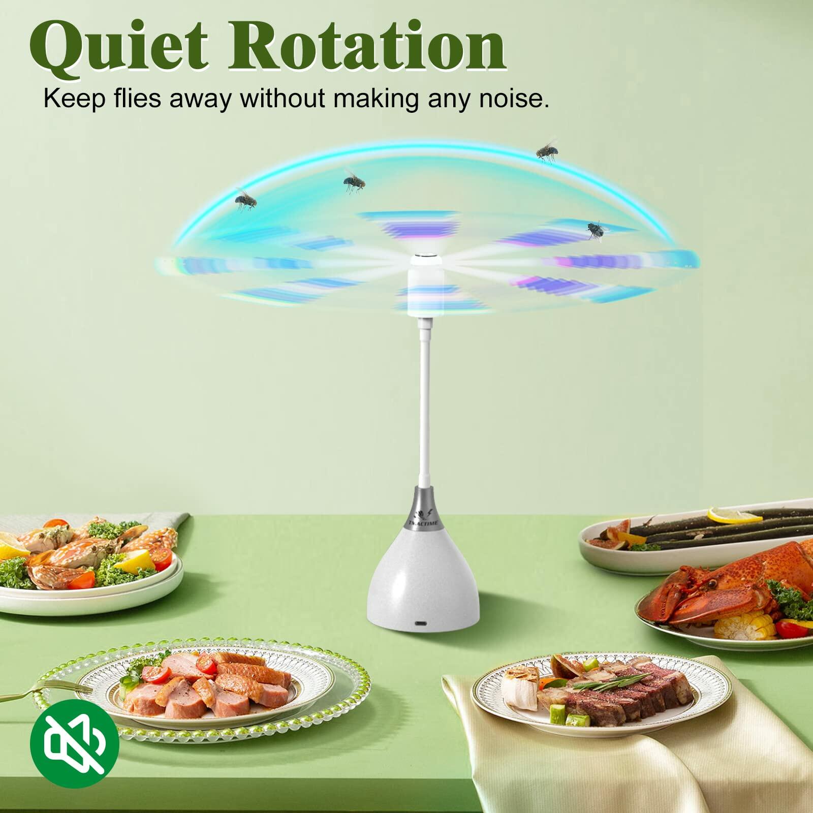 [Like New] TMACTIME Fly Repellent Fan 3 Pack USB Battery Powered Soft Blades White