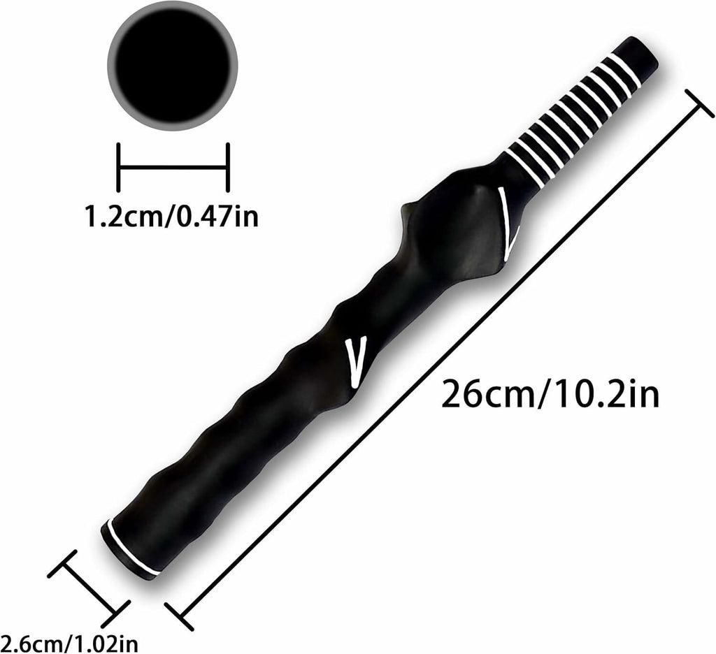 AXBALL Right Hand Golf Grip Trainer Molded Anti-Slip Wrist Trainer Black