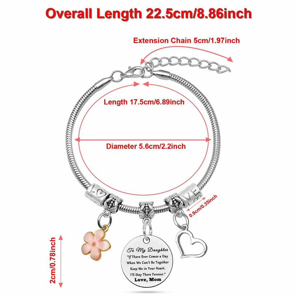 Daughter Bracelet Gift from Mom Dad Inspirational Jewelry for Women
