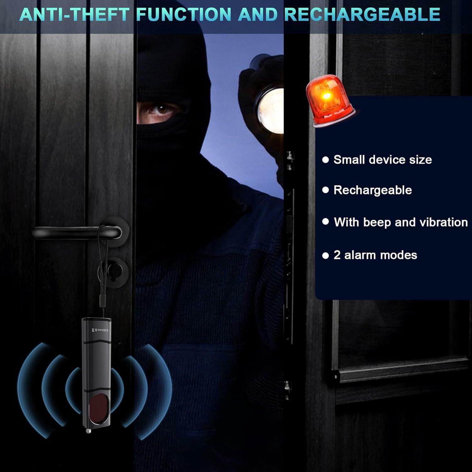 HUSPUR Hidden Camera Detector Portable Spy Finder Wireless Rechargeable Black