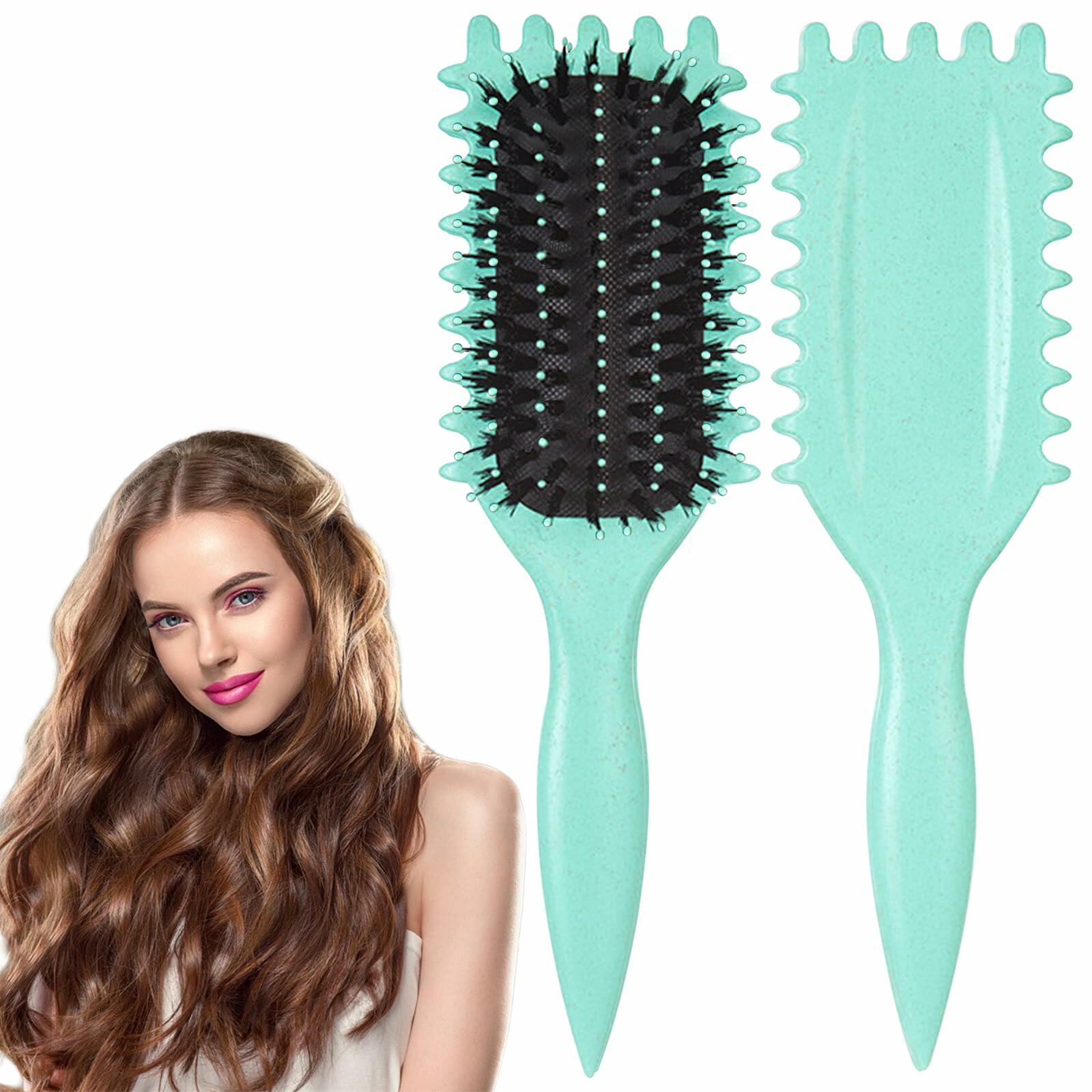 zetusm Curl Defining Brush Nylon Bristles Flexible Green 1 Count