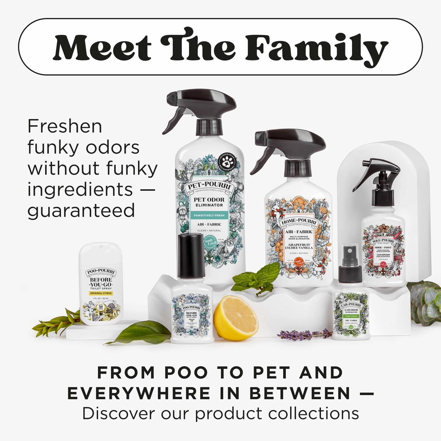 Poo-Pourri Toilet Spray Original Citrus Lemon Bergamot 2oz 2 Pack